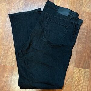 Kenneth Cole Mens Black Charcoal Denim Jeans Size 38x30